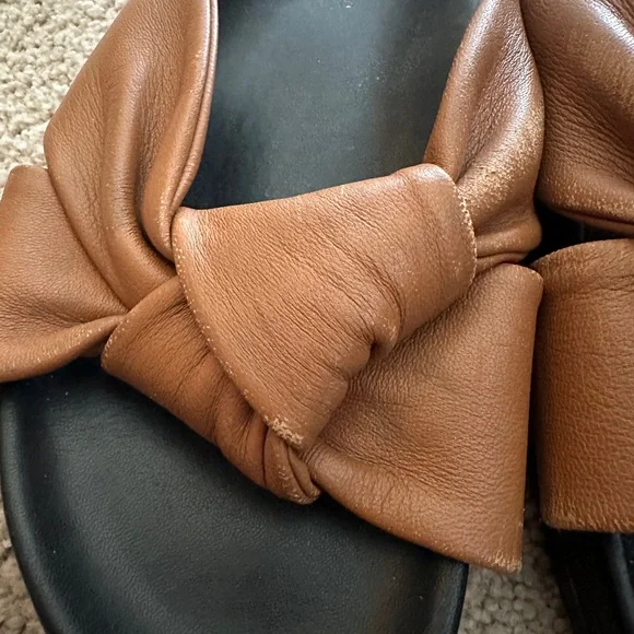 Jenni Kayne Leather Knot Sandal in Saddle - 39 - Picture 5 of 7